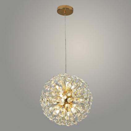 Люстра J8201-380 FGD золото 9х40W G9 d380 h800-1200, JUN22 У1